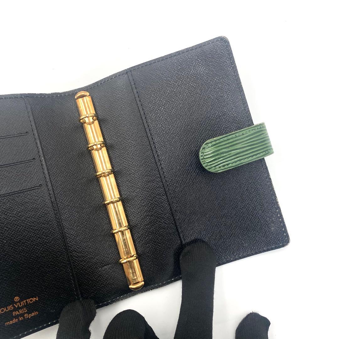 ルイヴィトン エピ アジェンダ PM 手帳カバー 手帳ケース 6穴 グリーン