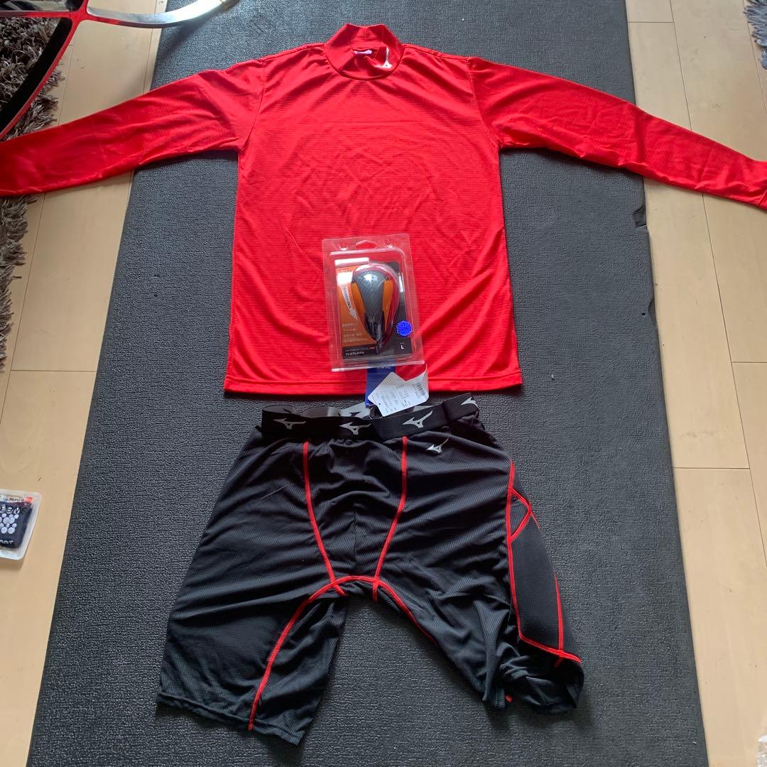 MIZUNO 野球　スライディングパンツ　と　ファールカップドクターショック