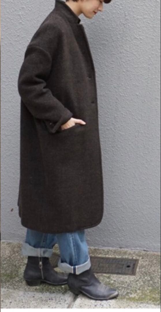 美品⚑ジャーナルスタンダードラックス チェスターコート　ウール　ブラウン