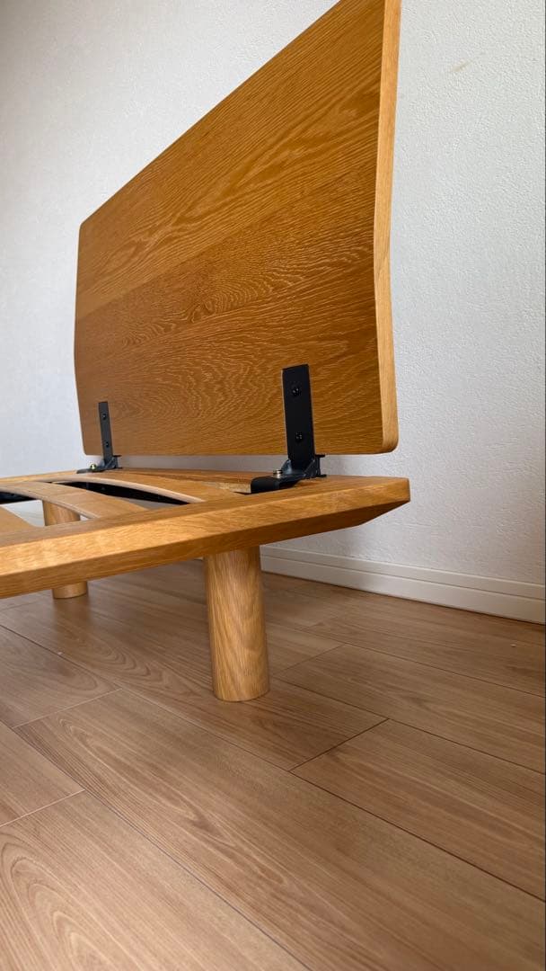 【misima25】無印良品木製シングルベッドフレーム ヘッドボード付