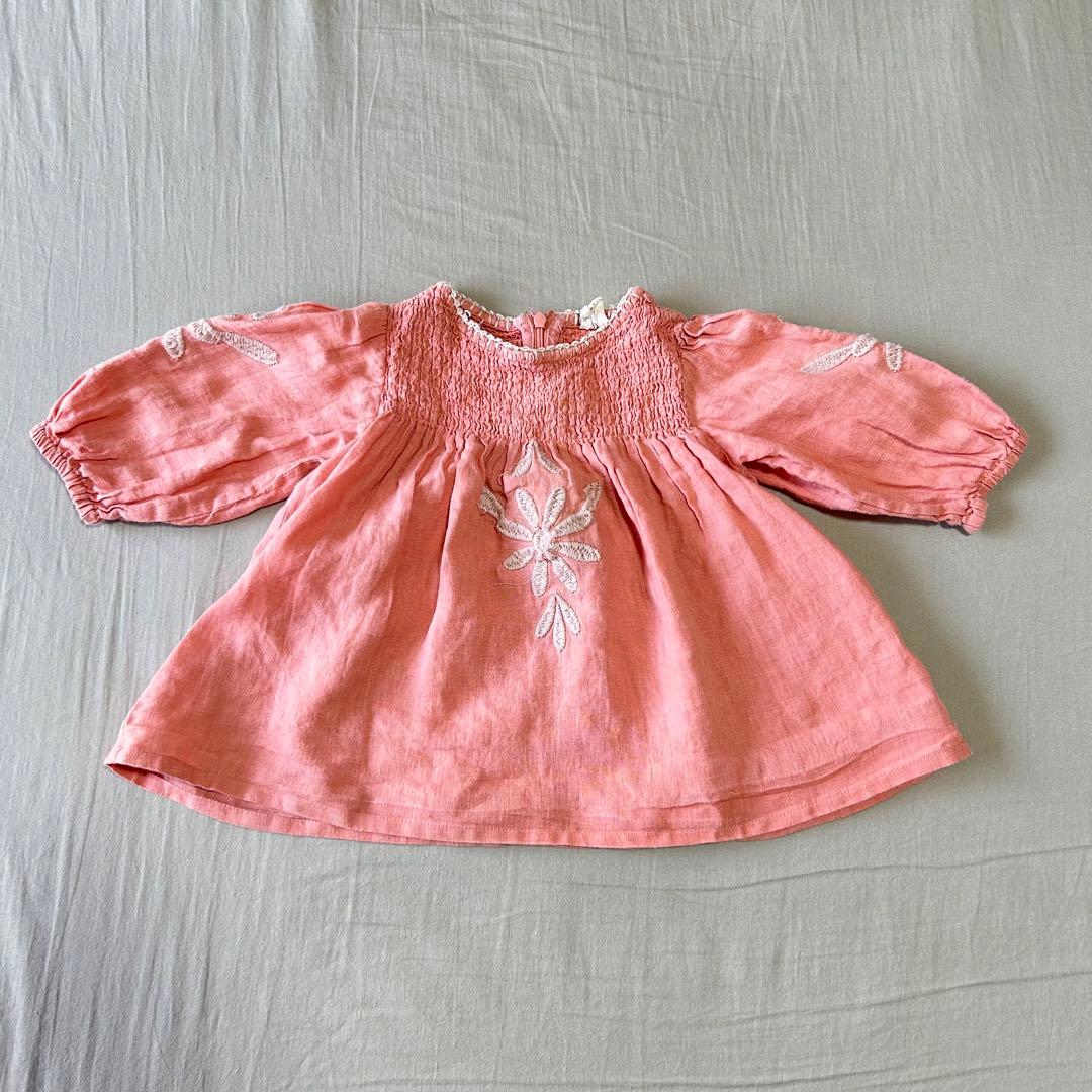 Apolina アポリナ　 セットアップ　リネンチュニック 12-18m 80