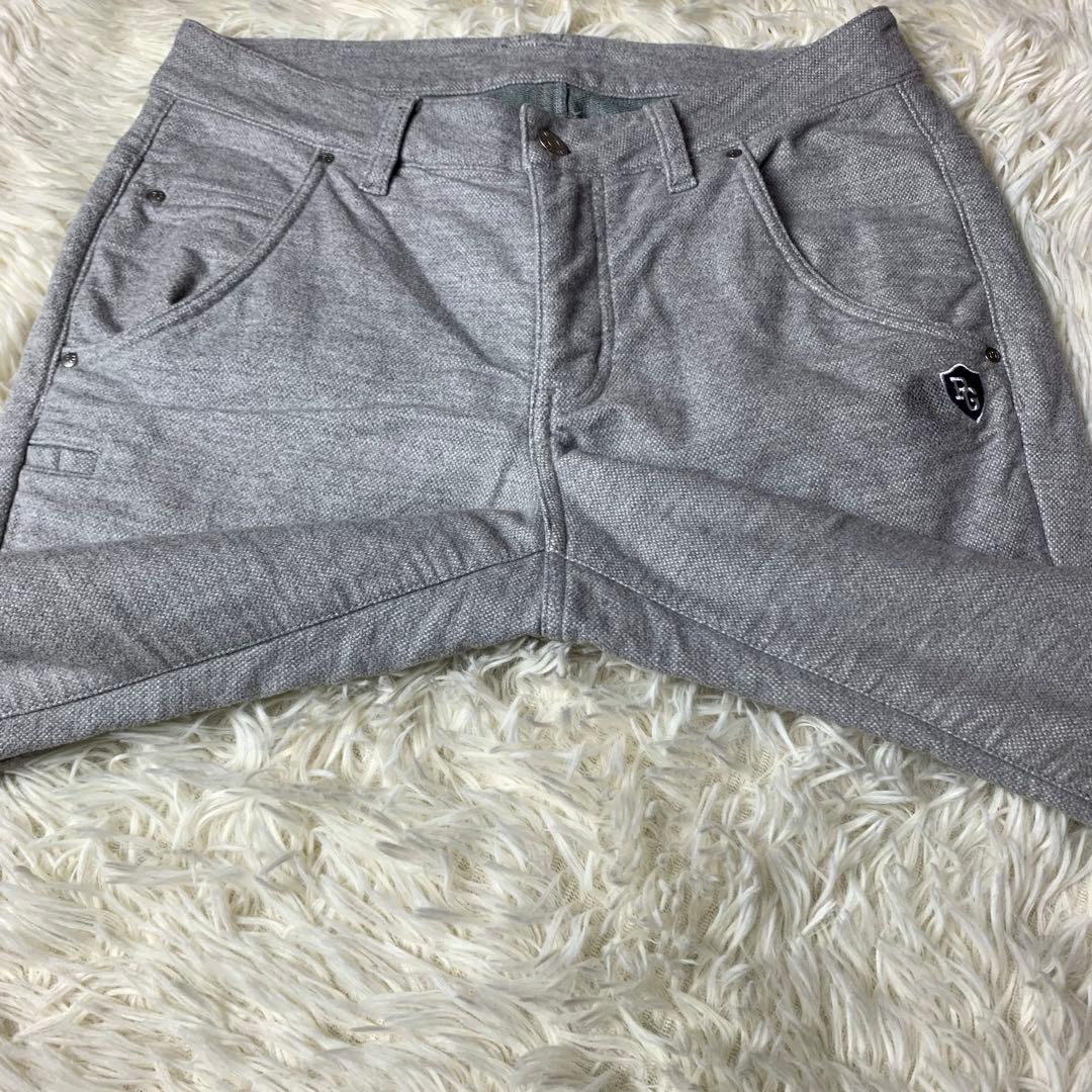 【裏起毛】パーリーゲイツ パンツ サイズ1 グレー ストレッチ 伸縮 PG