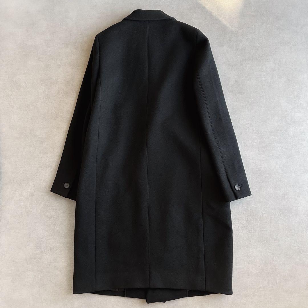 美品▲THE RERACS リラクス//ウールメルトンチェスターコート▲ブラック