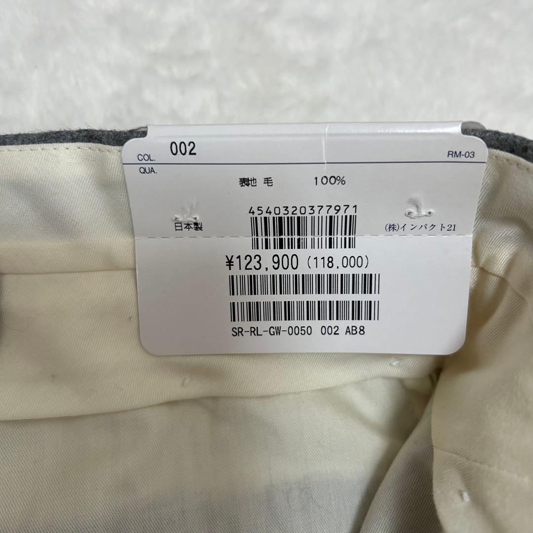 新品タグ付き◆ポロラルフローレン /2タックスラックス 裾未処理 ウール100%