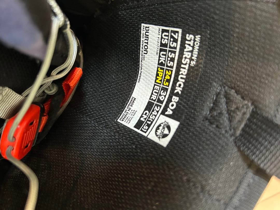 BURTON バートンスノーボードブーツ STARSTRUCK BOA 24.5