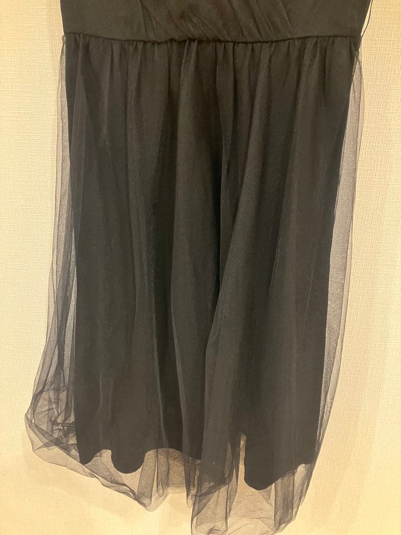 GRACE CONTINENTAL チュールドレープドレス ブラック/38