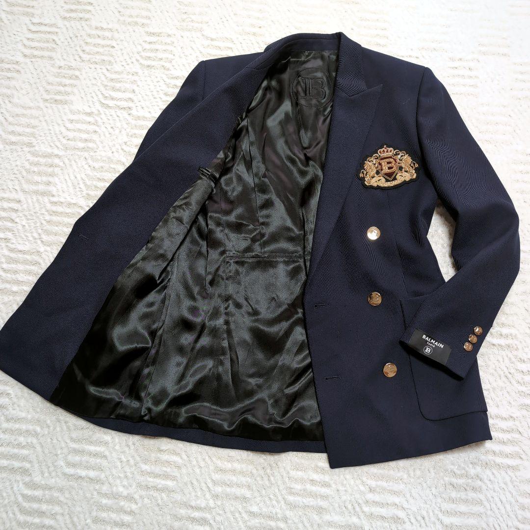 良品✨BALMAIN バルマン ダブルブレストジャケット 金ボタン 表記48