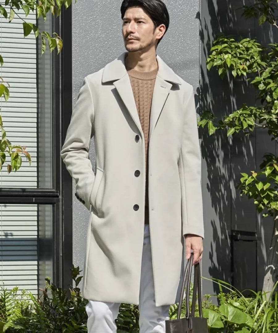 TETE HOMME ダウンファブリックコート／テットオム グレー　LL