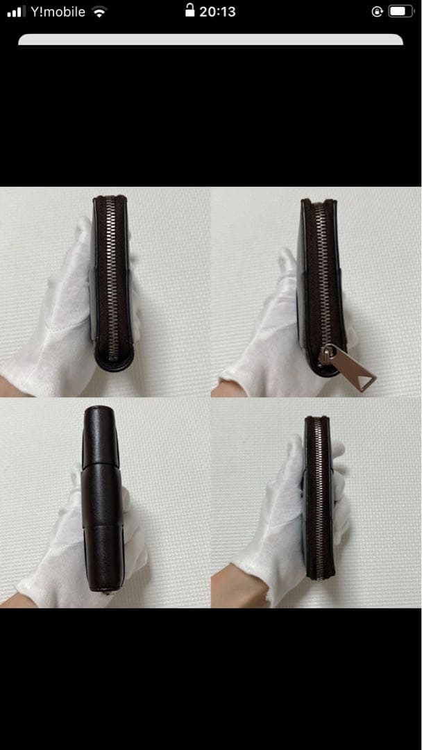 未使用BOTTEGA VENETA カセット　レザーラウンドジップ　二つ折り財布