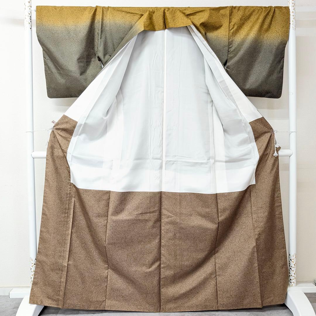 ⭐︎K0970 未使用品 逸品 お洒落 染め大島 ぼかし 正絹 訪問着