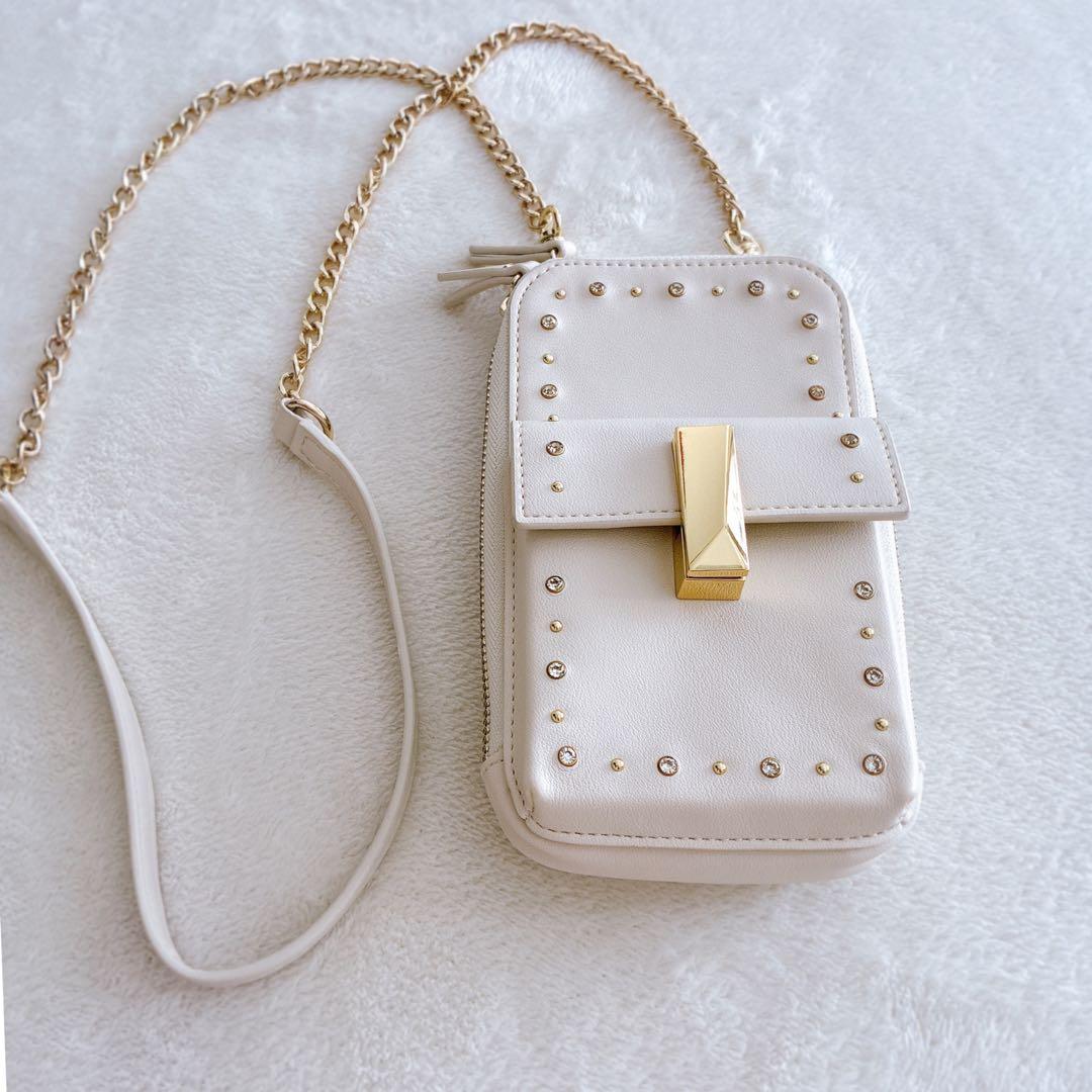 【美品】CELFORD セルフォード【リュタン】ビジュースタッズマルチショルダー