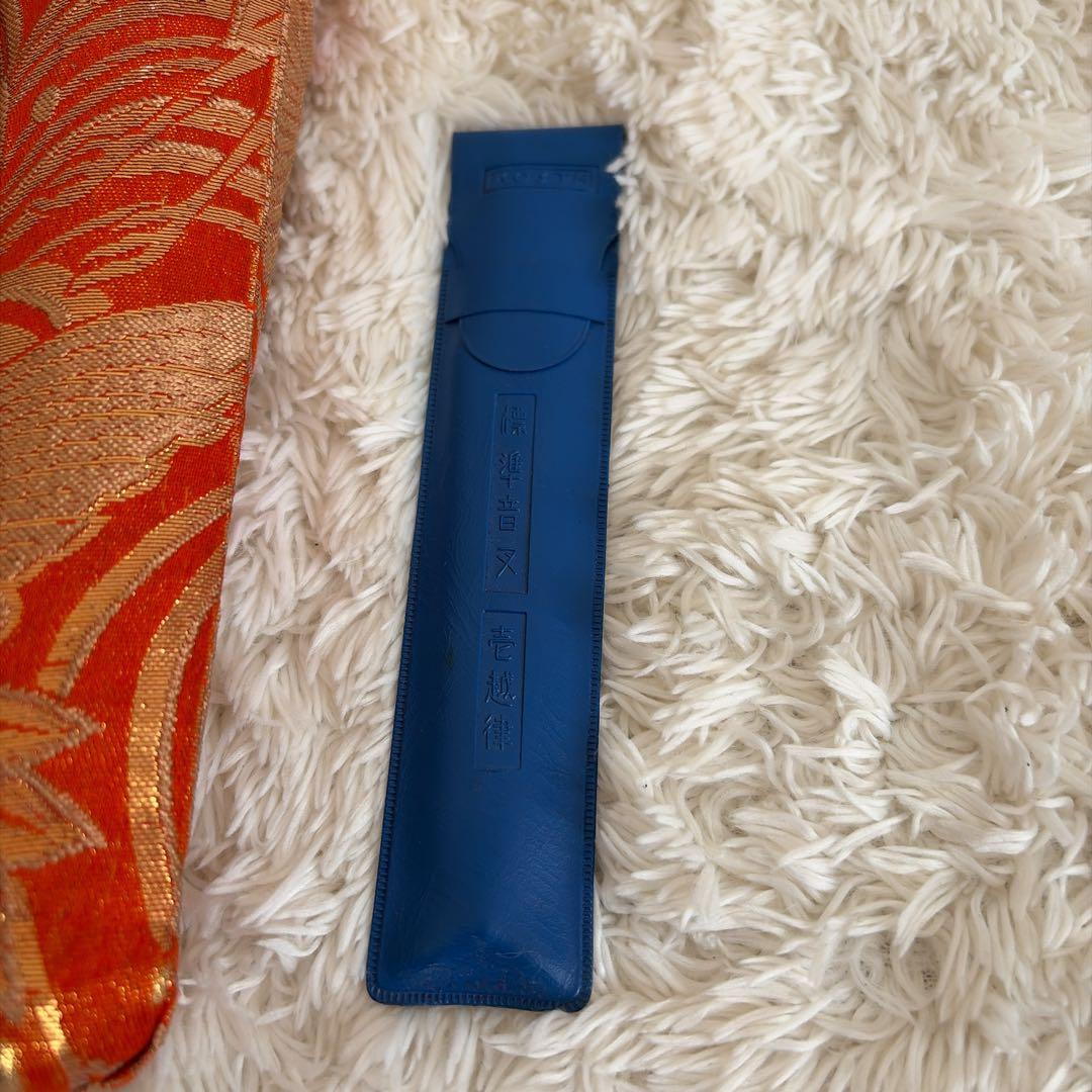 d*3様 尺八 竹製 二分割 ケース　文字あり 1.8尺