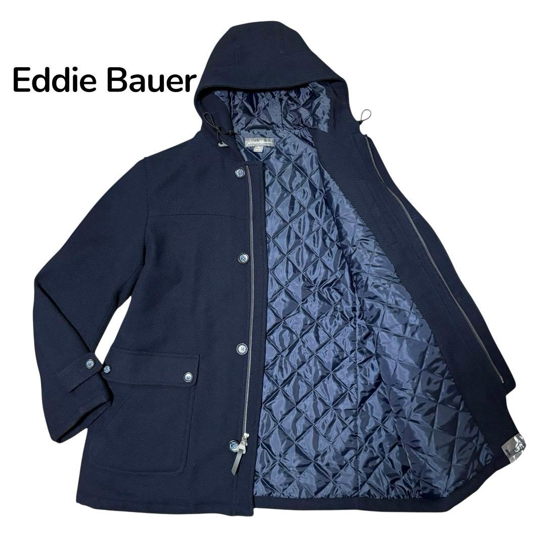 【Gabby】Eddie Bauer ロングコート　ネイビー　THEMOL