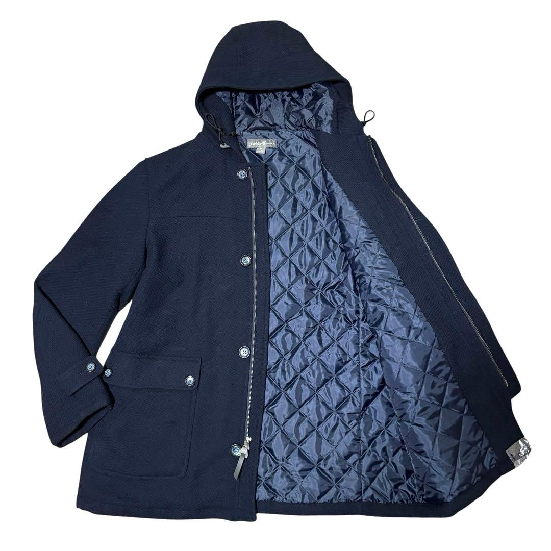 【Gabby】Eddie Bauer ロングコート　ネイビー　THEMOL