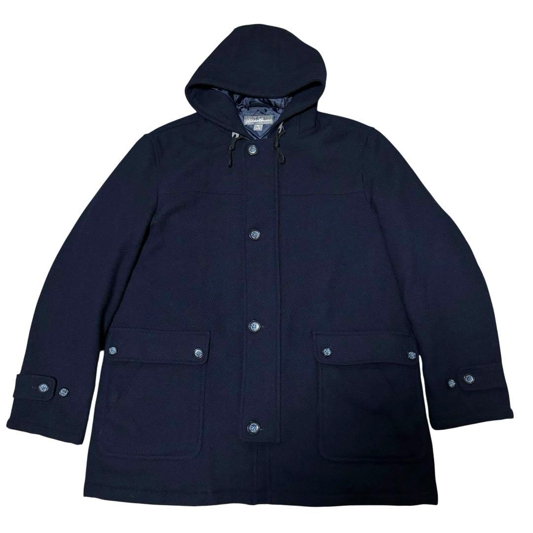 【Gabby】Eddie Bauer ロングコート　ネイビー　THEMOL