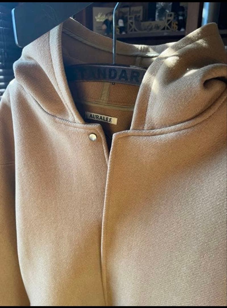 ジャケット・アウター AURALEE Heavy Melton Hooded Coat
