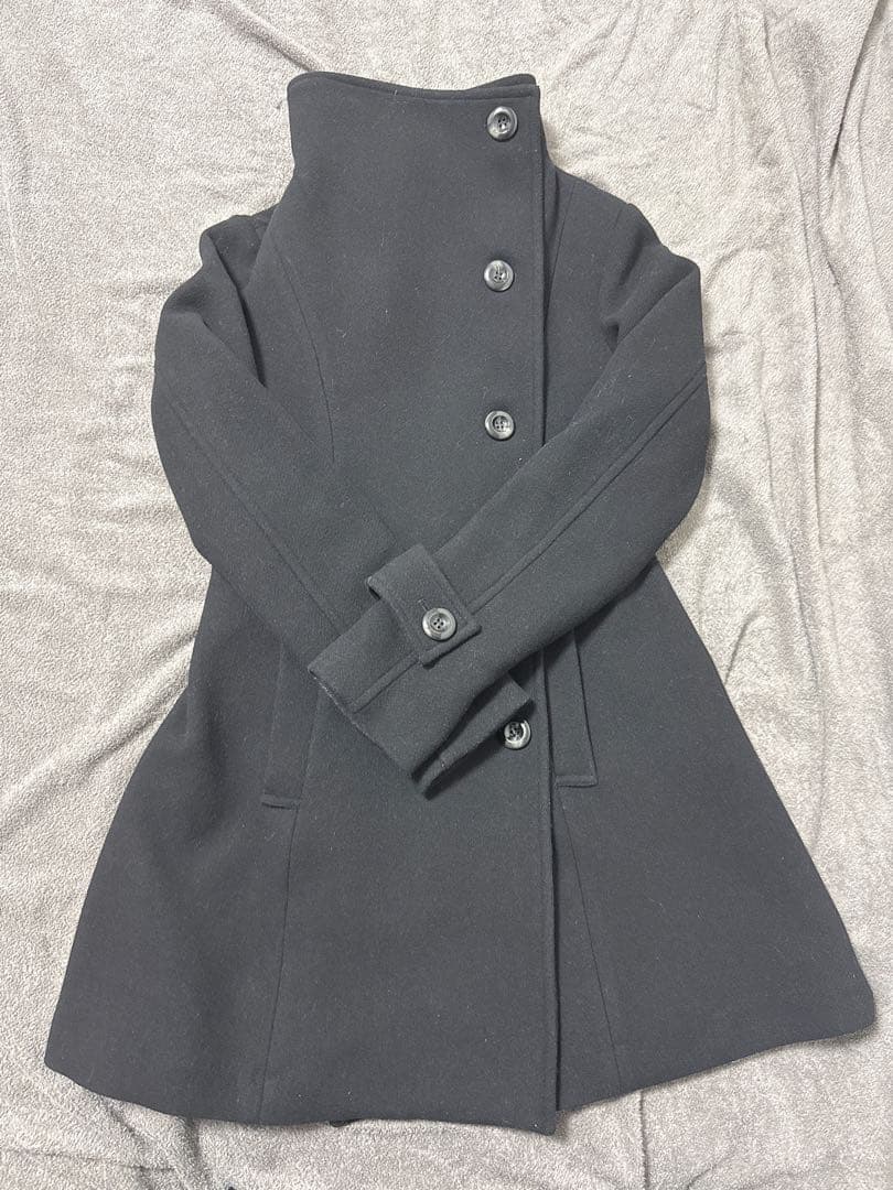 【rienda】オーバーネックシンデレララインミニコート