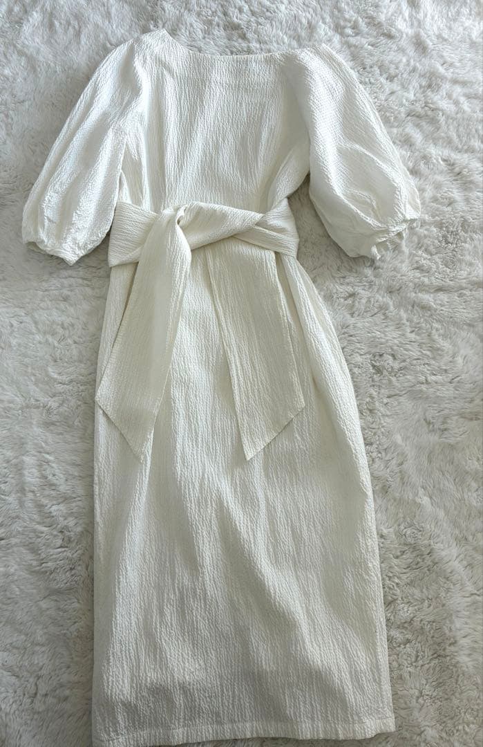 お値下げ　anuans リップルアシメネックワンピース