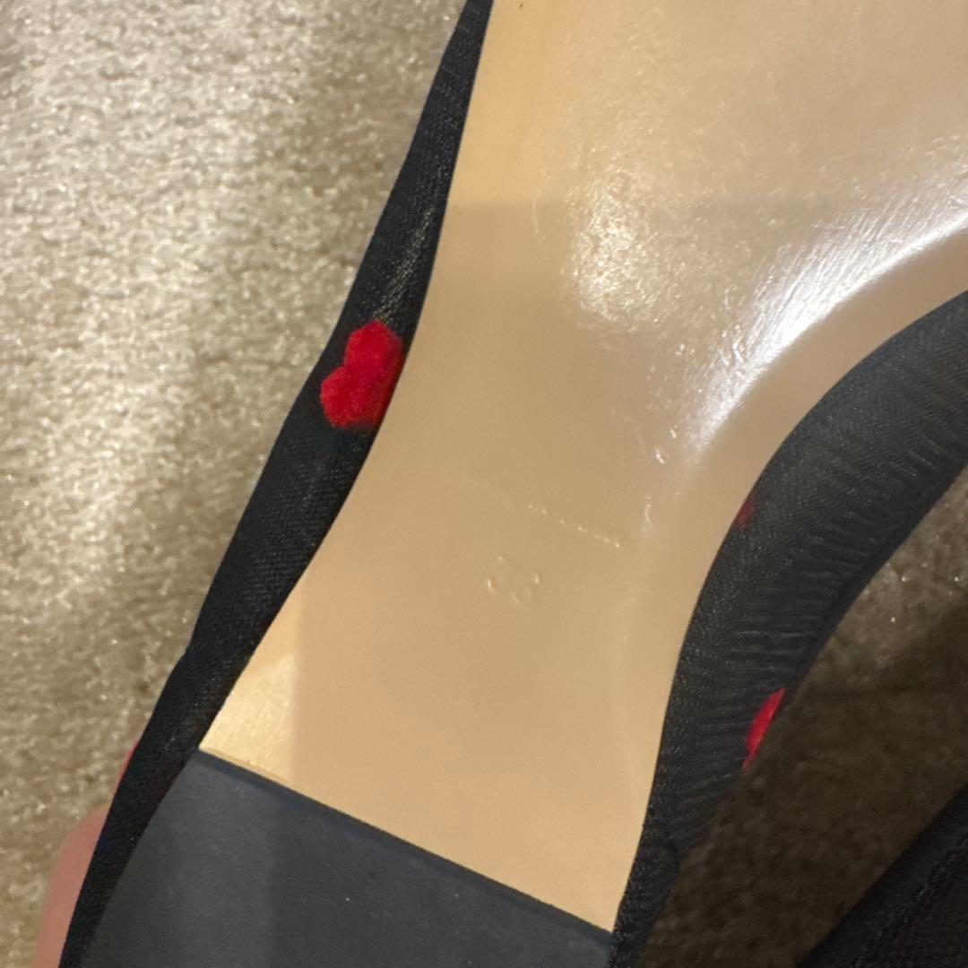 大幅お値下げ　美品　PIPPICHIC ハート　フラット　バレエシューズ　36