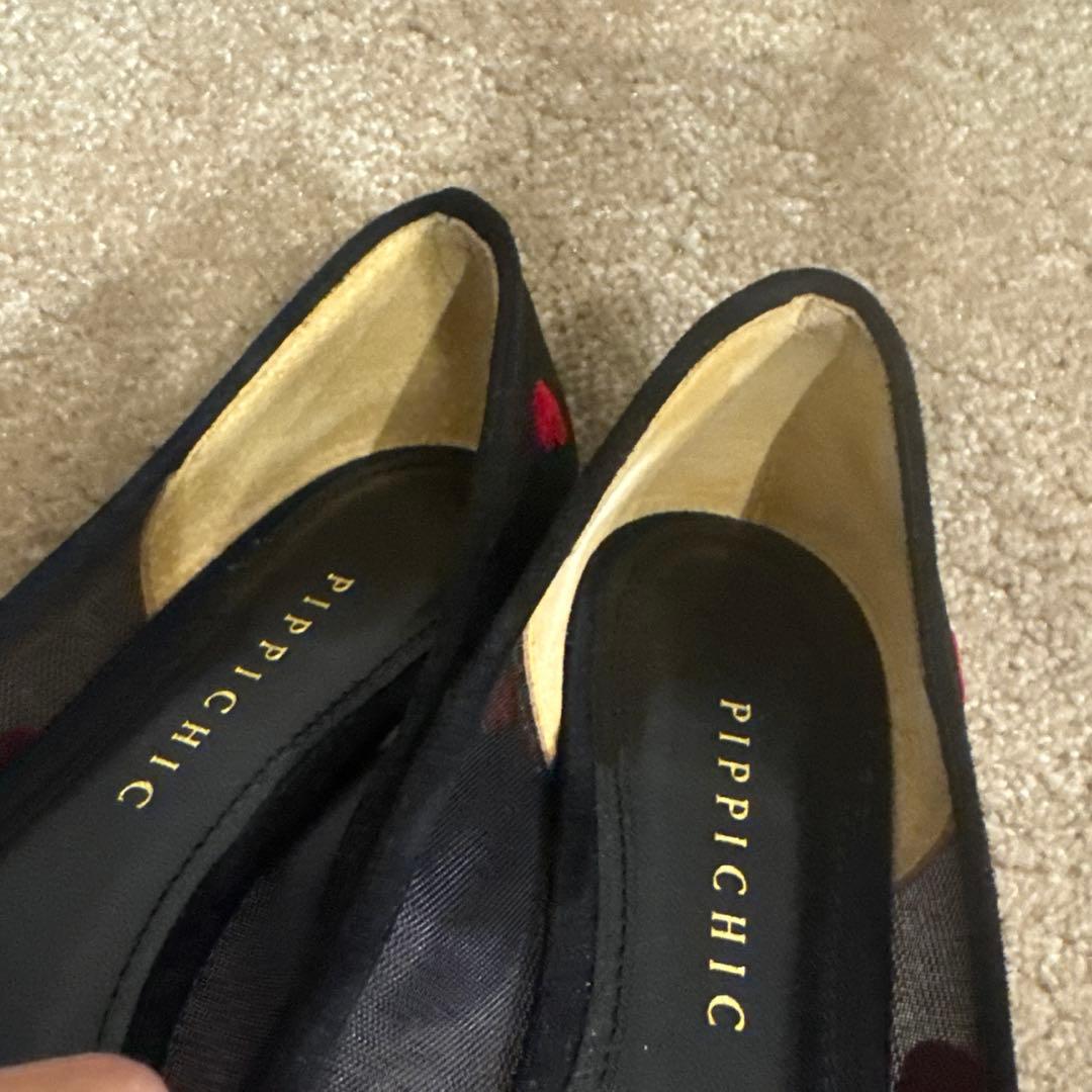大幅お値下げ　美品　PIPPICHIC ハート　フラット　バレエシューズ　36