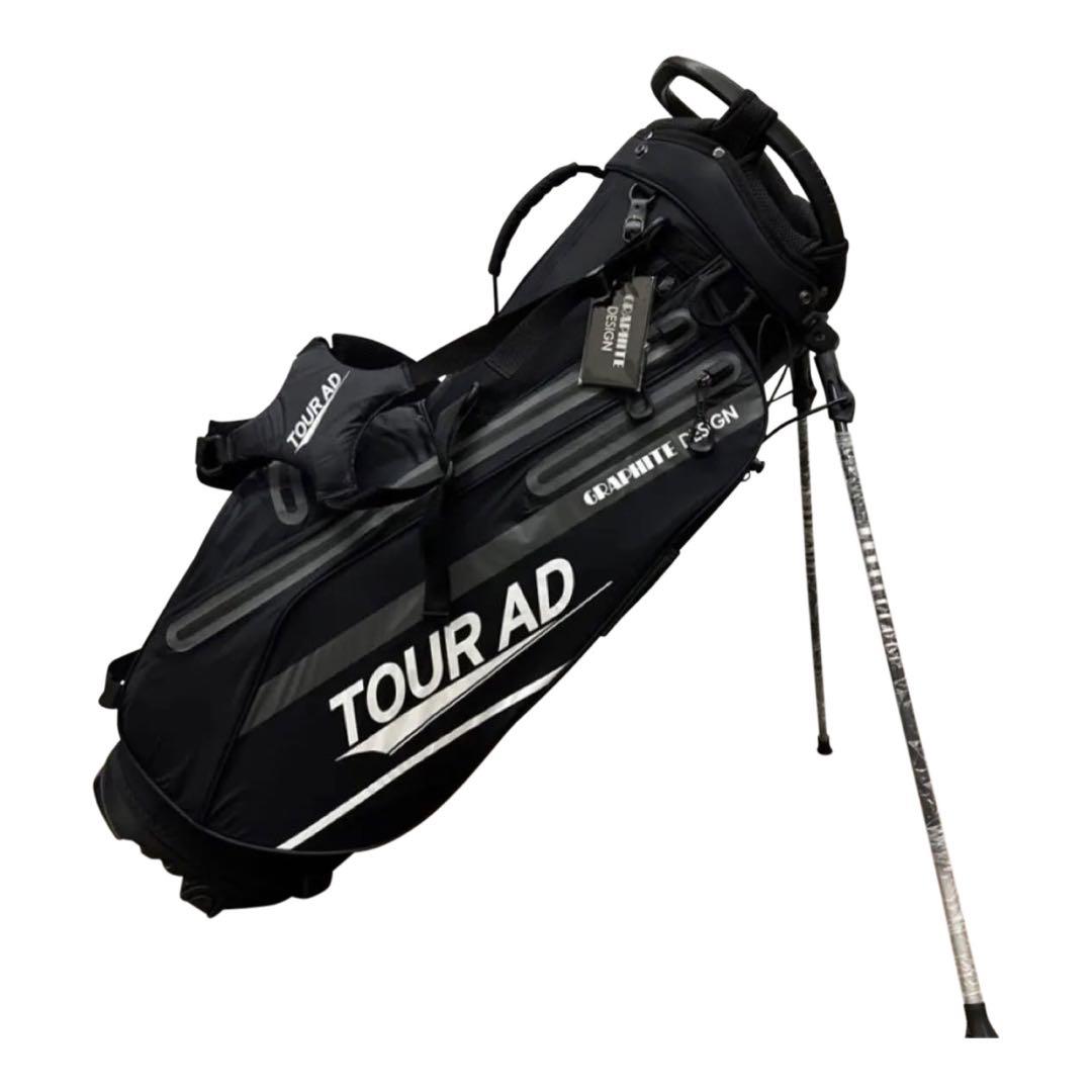 グラファイトデザイン　キャディーバック　2023年モデル　プロ支給品　ブラック