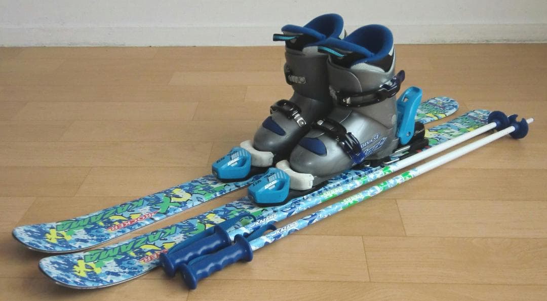 ■■11月限定■送料無料■KAZAMA■子供用スキーセット■96/20■WAX■