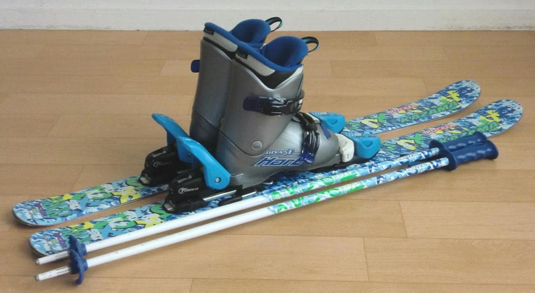 ■■11月限定■送料無料■KAZAMA■子供用スキーセット■96/20■WAX■