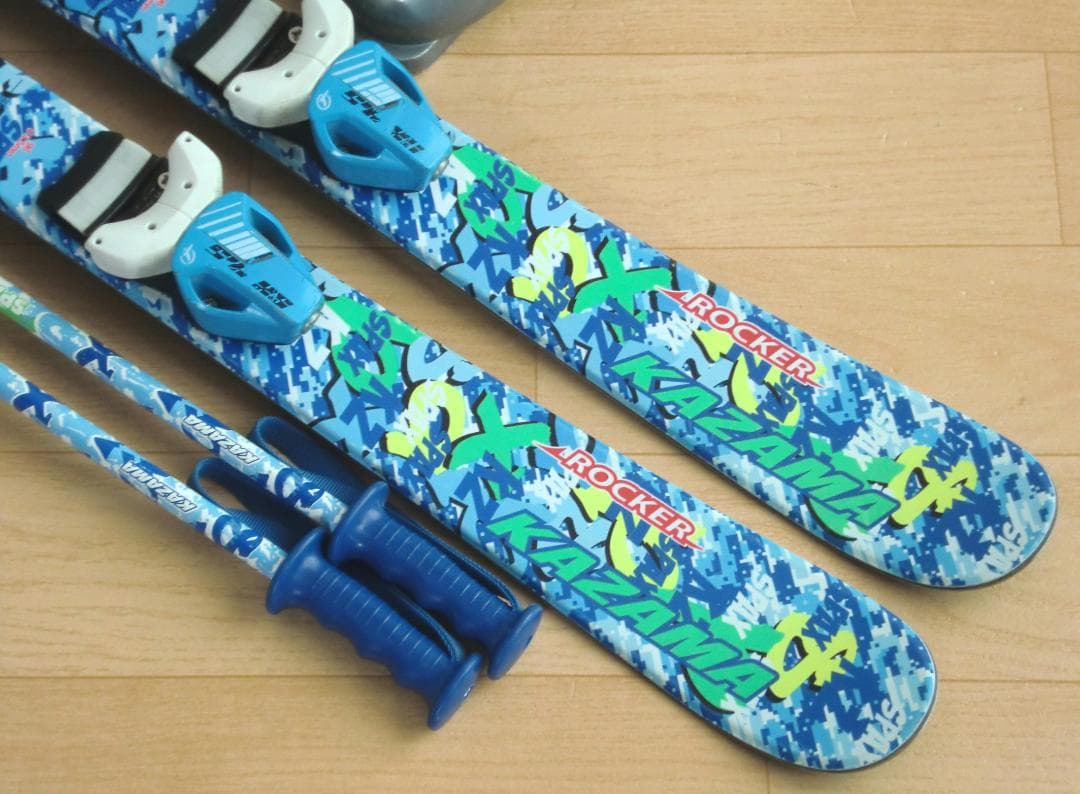 ■■11月限定■送料無料■KAZAMA■子供用スキーセット■96/20■WAX■