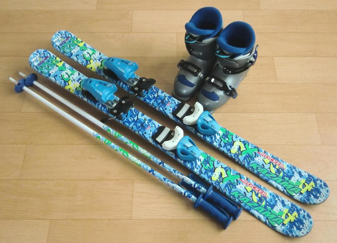 ■■11月限定■送料無料■KAZAMA■子供用スキーセット■96/20■WAX■