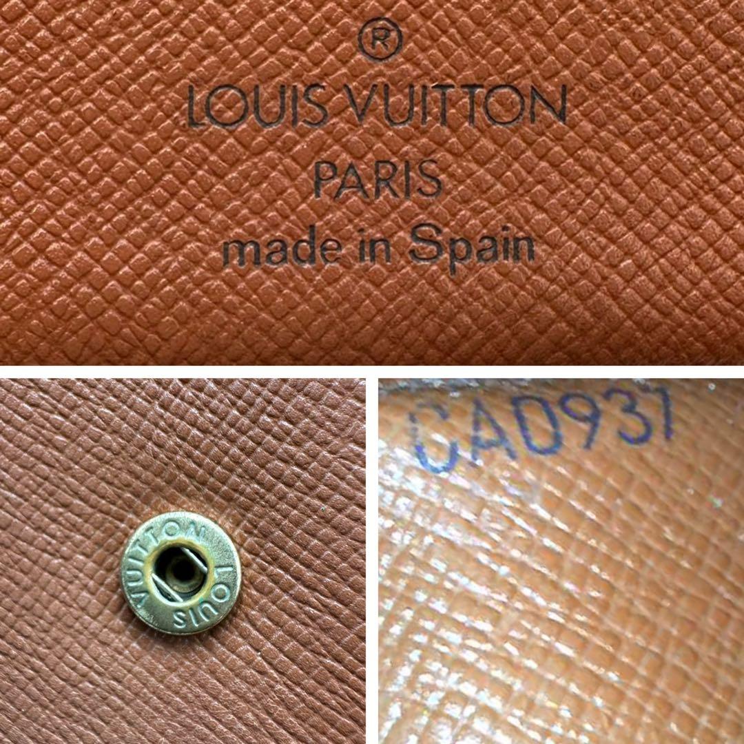 【美品】ルイヴィトン ポルトフォイユ マルコ 財布 モノグラム CA0937