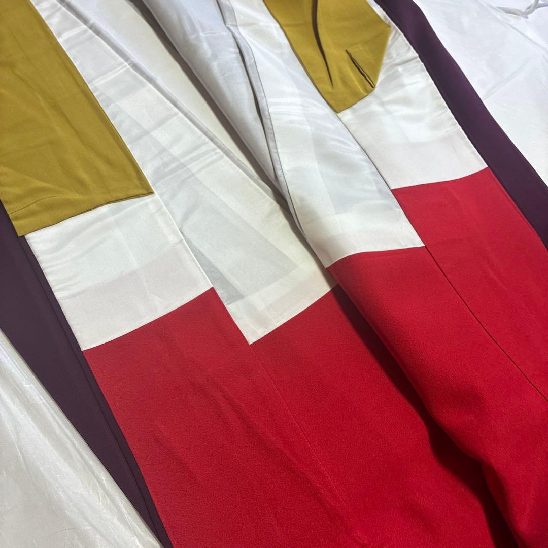 のあたん様 アンティーク風モダン　紫に牡丹の花　振袖　長襦袢付き