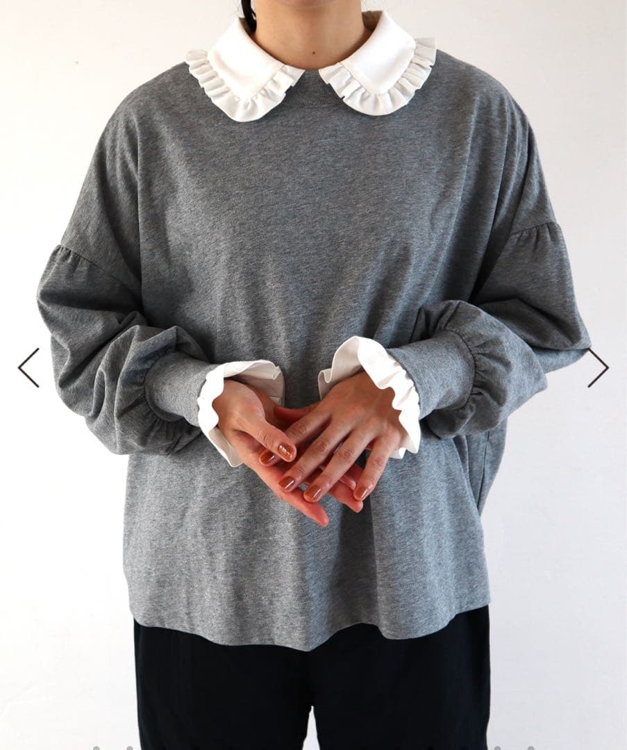 新品 未開封 pot and tea パフ袖カットソー ワンサイズ