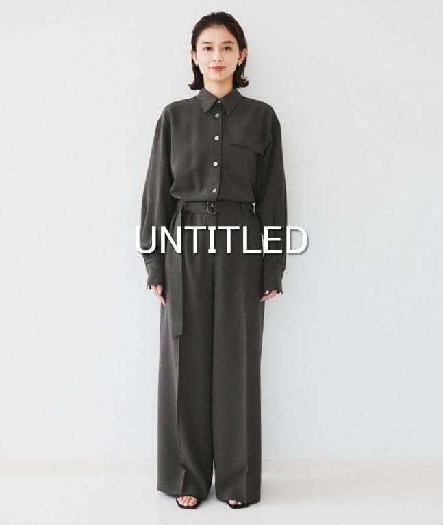 【新品タグ付き】朝比奈 彩×Oggi×UNTITLEDシャツカラーオールインワン