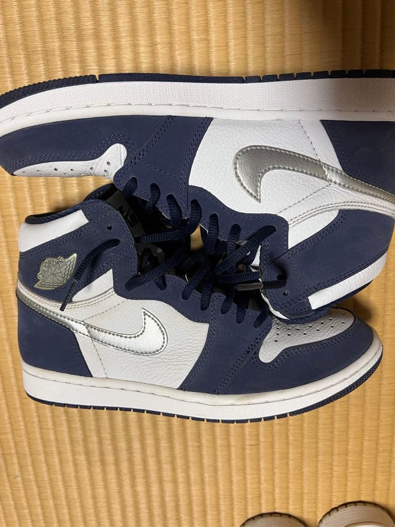 Nike Air Jordan ネイビー/ホワイト シューズ