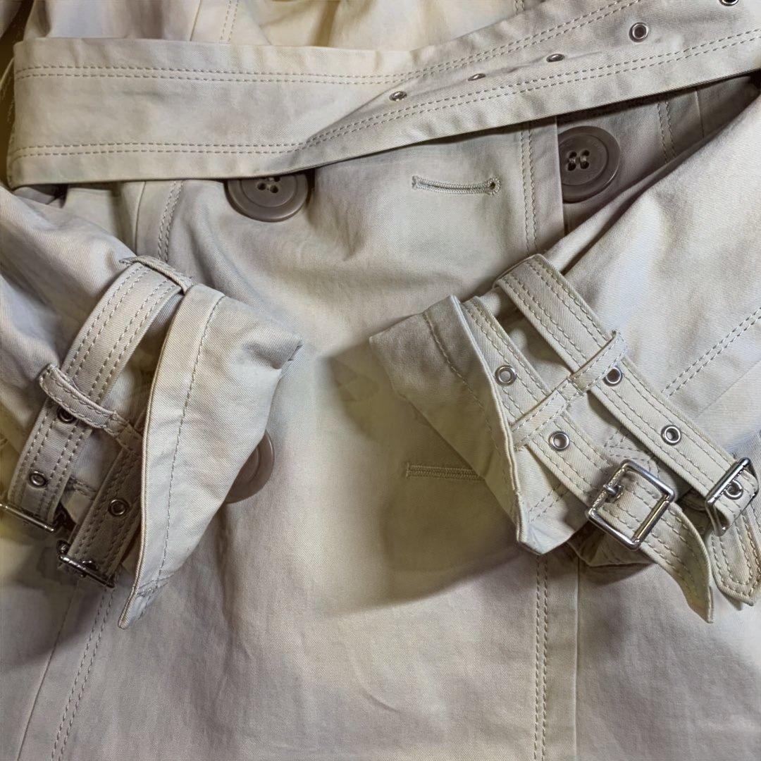 ☆バーバリーブルーレーベル トレンチコートノバチェック ミドル丈 ショート38