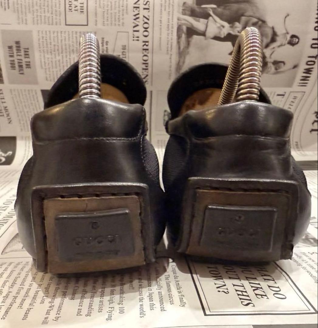 【GUCCI／グッチ】ドライビングシューズ ブラック／約24.5cm