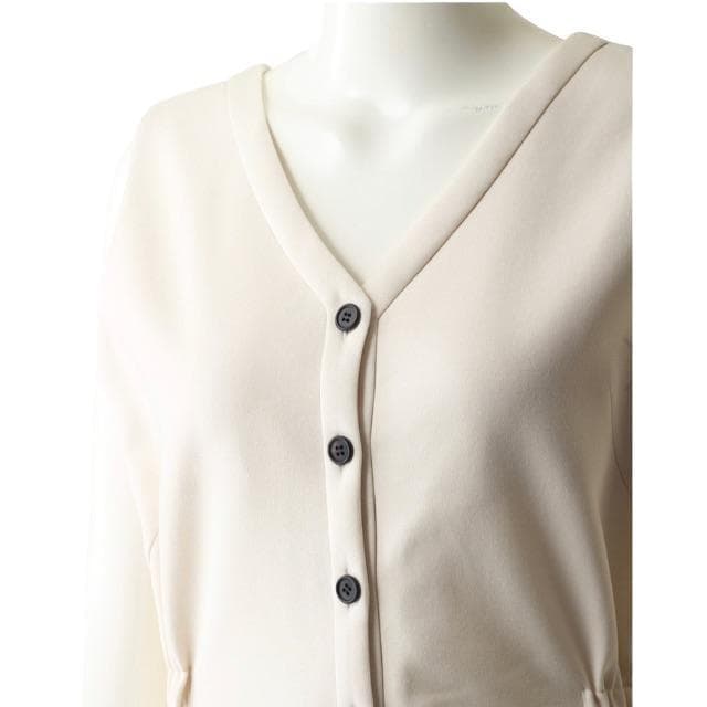 未使用級★ebure★即完売ダブルクロスオールインワン★ミルクカラー