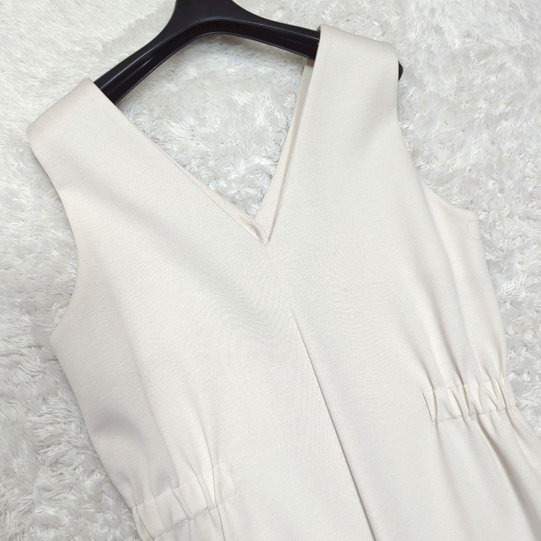 未使用級★ebure★即完売ダブルクロスオールインワン★ミルクカラー