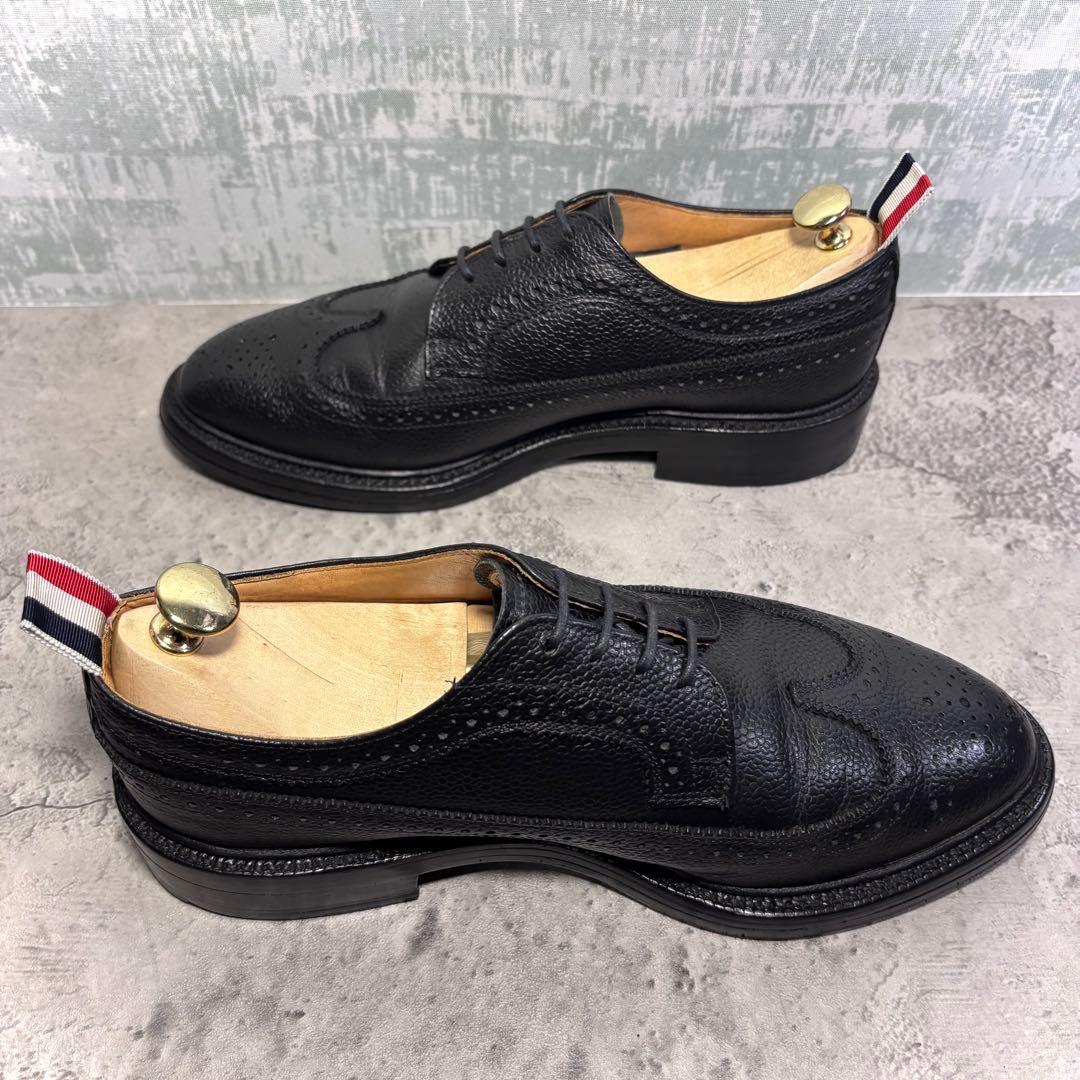 【ゆーー！】トムブラウン THOM BROWNE ウィングチップ 黒UK7