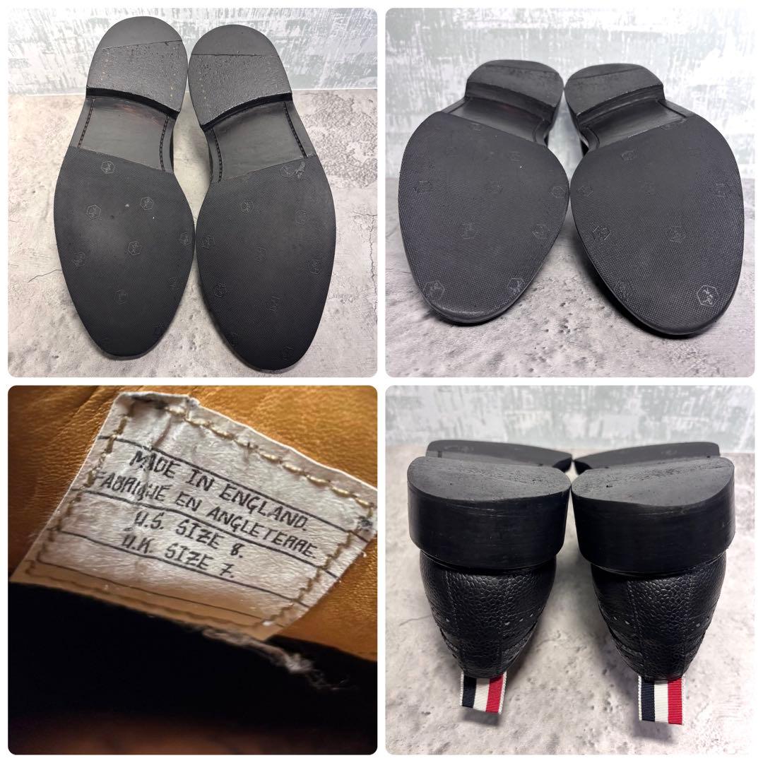 【ゆーー！】トムブラウン THOM BROWNE ウィングチップ 黒UK7