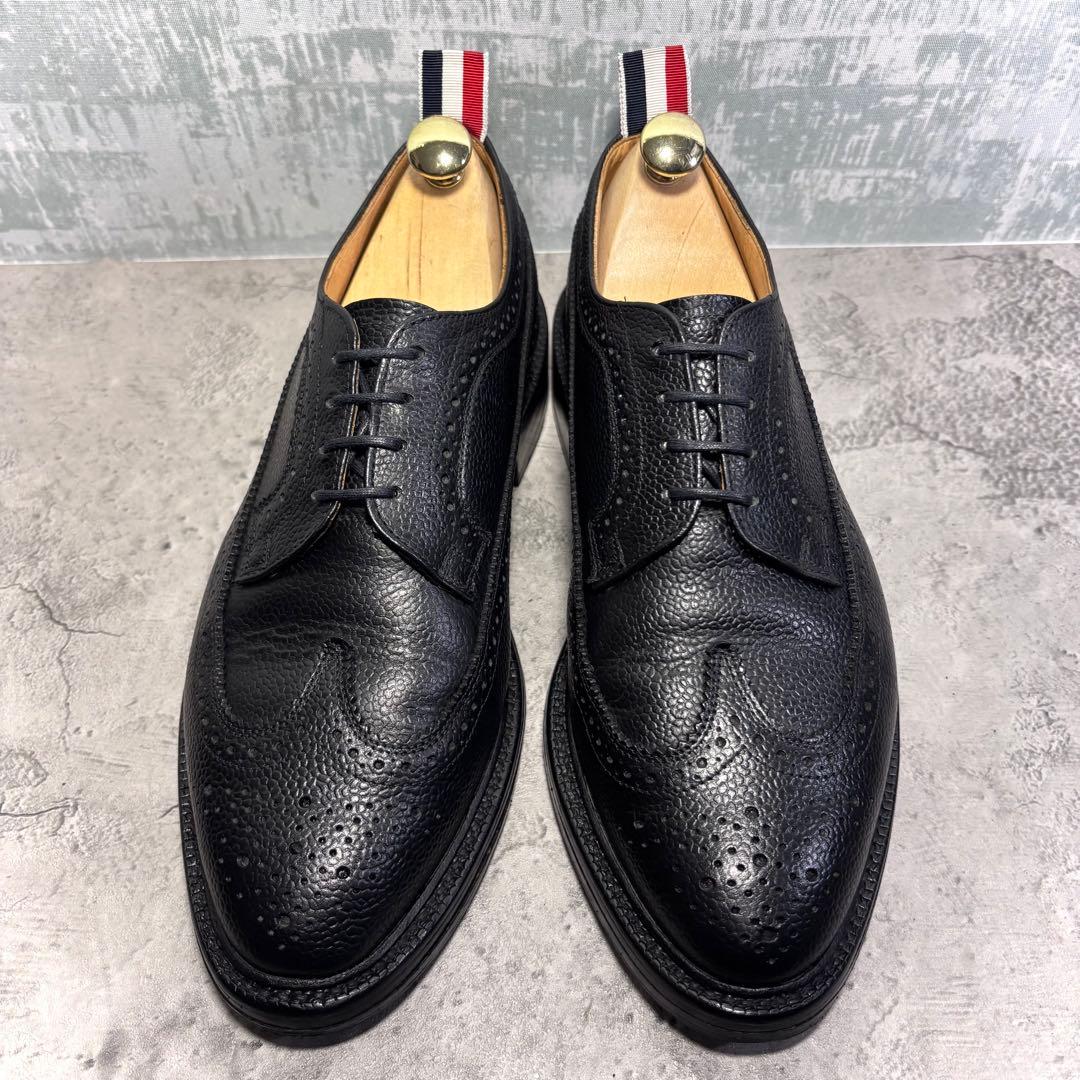 【ゆーー！】トムブラウン THOM BROWNE ウィングチップ 黒UK7
