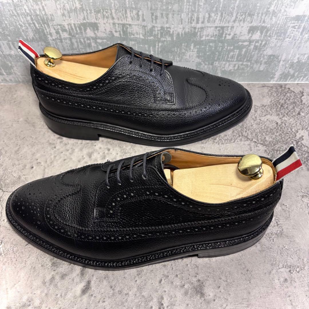 【ゆーー！】トムブラウン THOM BROWNE ウィングチップ 黒UK7