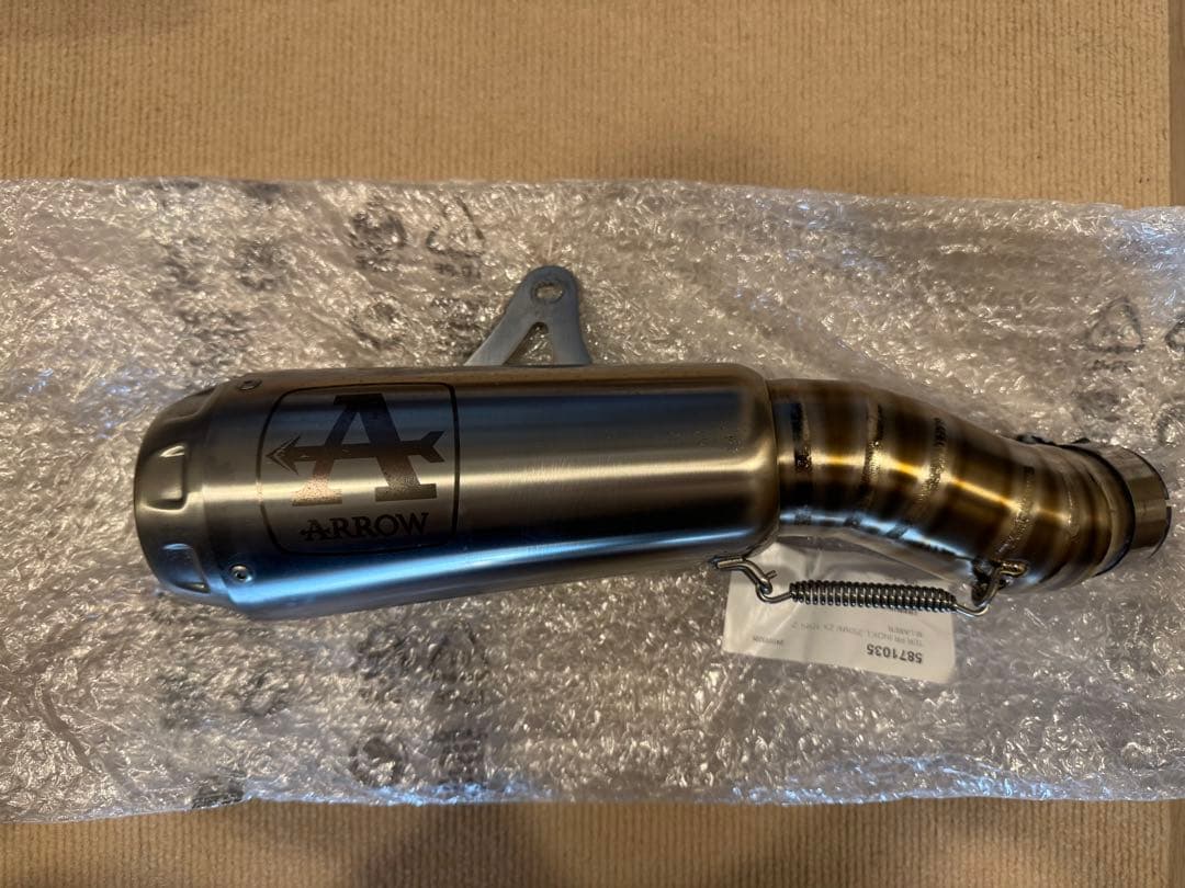 ZX10R ARROW PRO-RACE スリップオンマフラー中間パイプ　付き