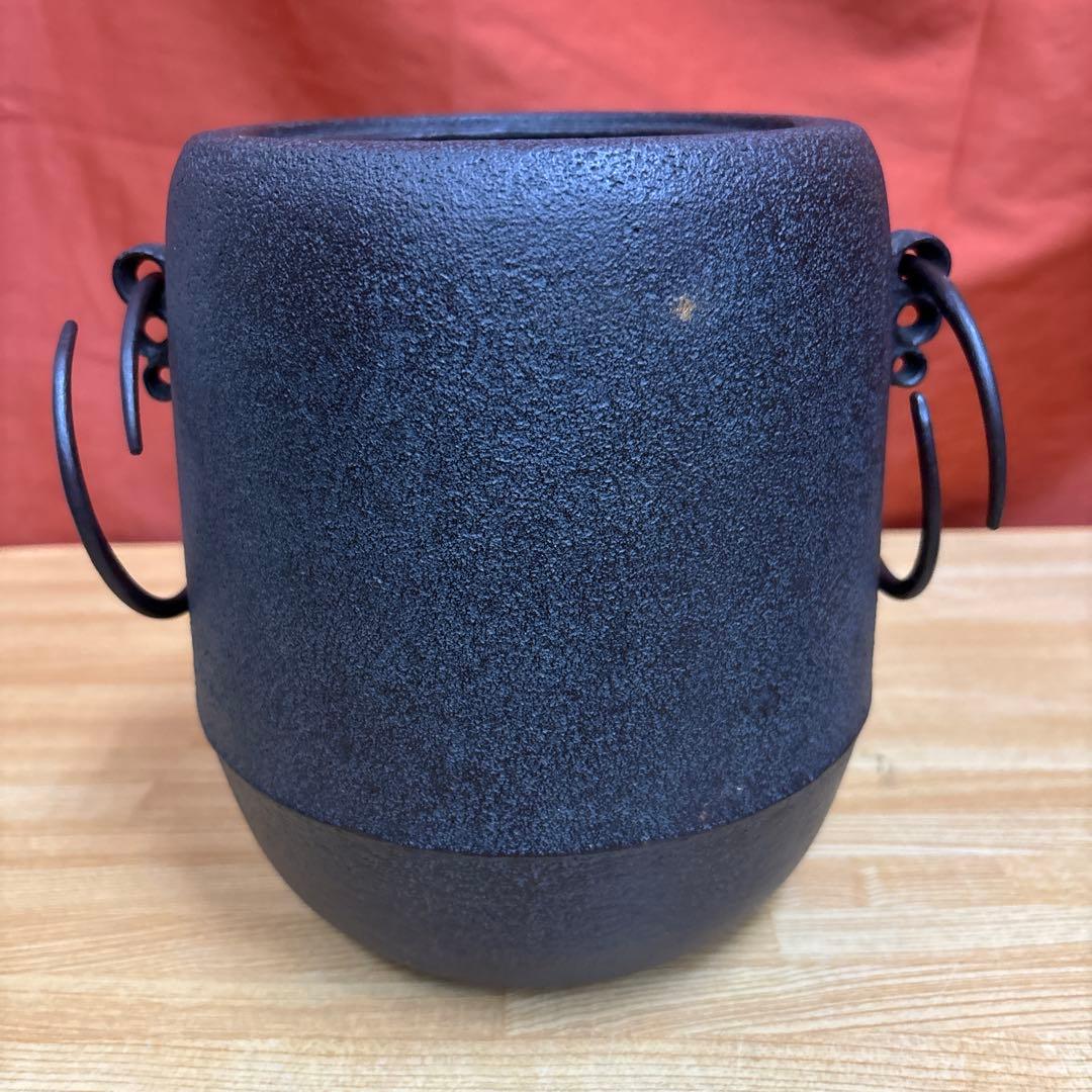 釜師 政光 筒釜 茶釜 茶道具