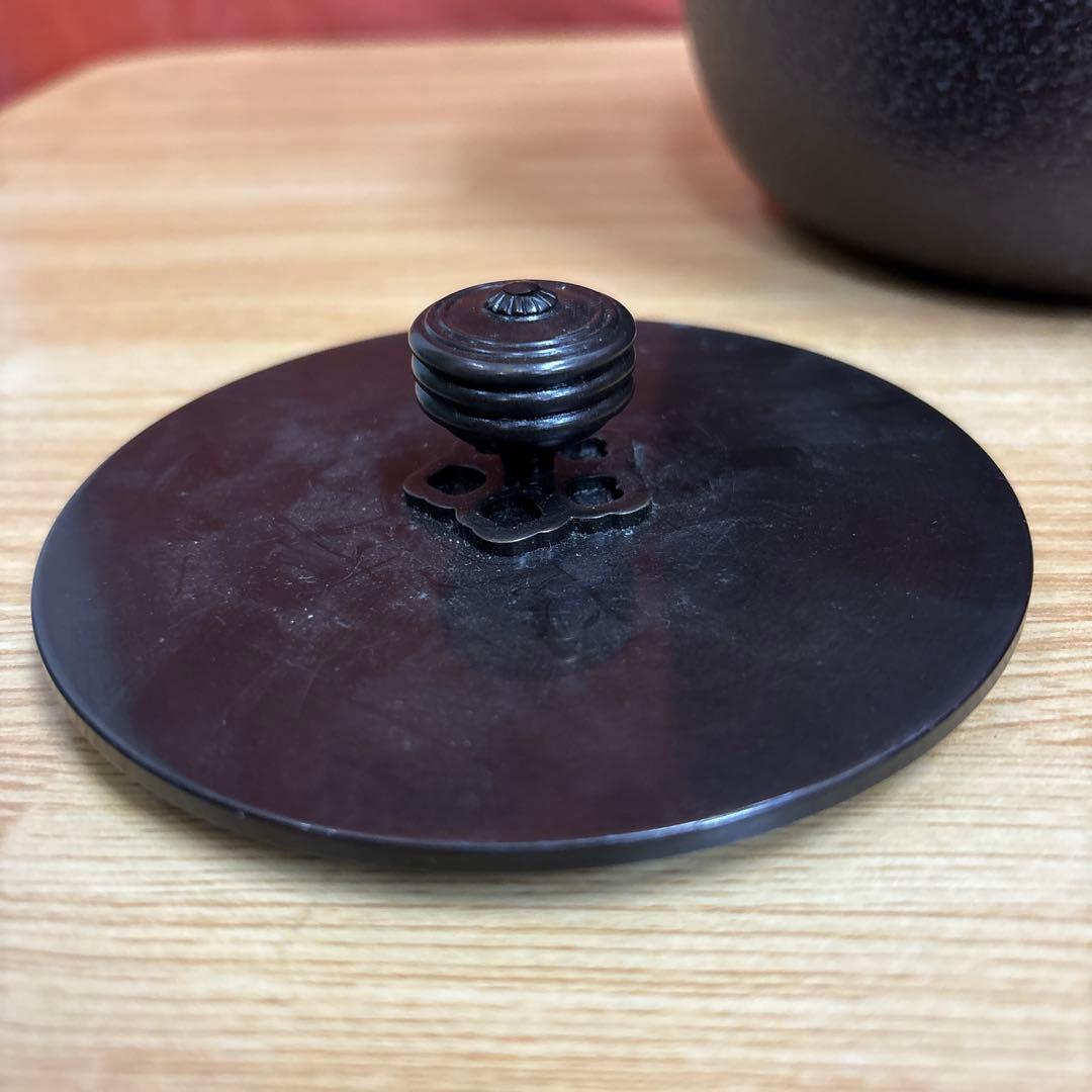 釜師 政光 筒釜 茶釜 茶道具