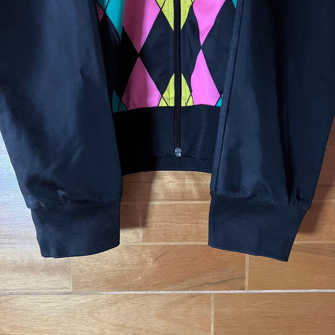 adidas アーガイル柄　トラックジャケット　ジャージ　堂本剛　ダイヤ　XL