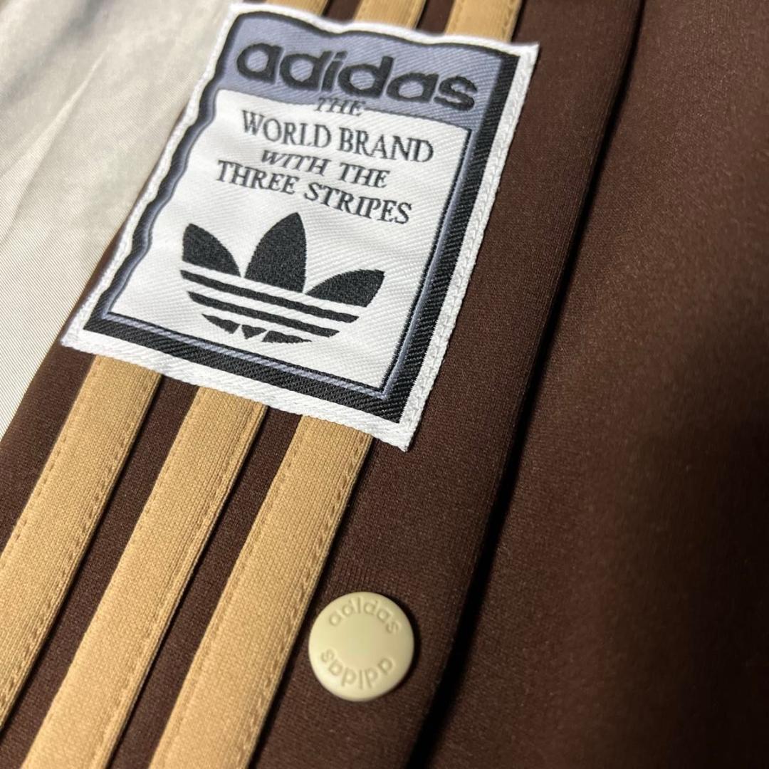 超希少　DESCENTE アディダス　ジャージ　ブラウン　ベージュ　パンツ　美品