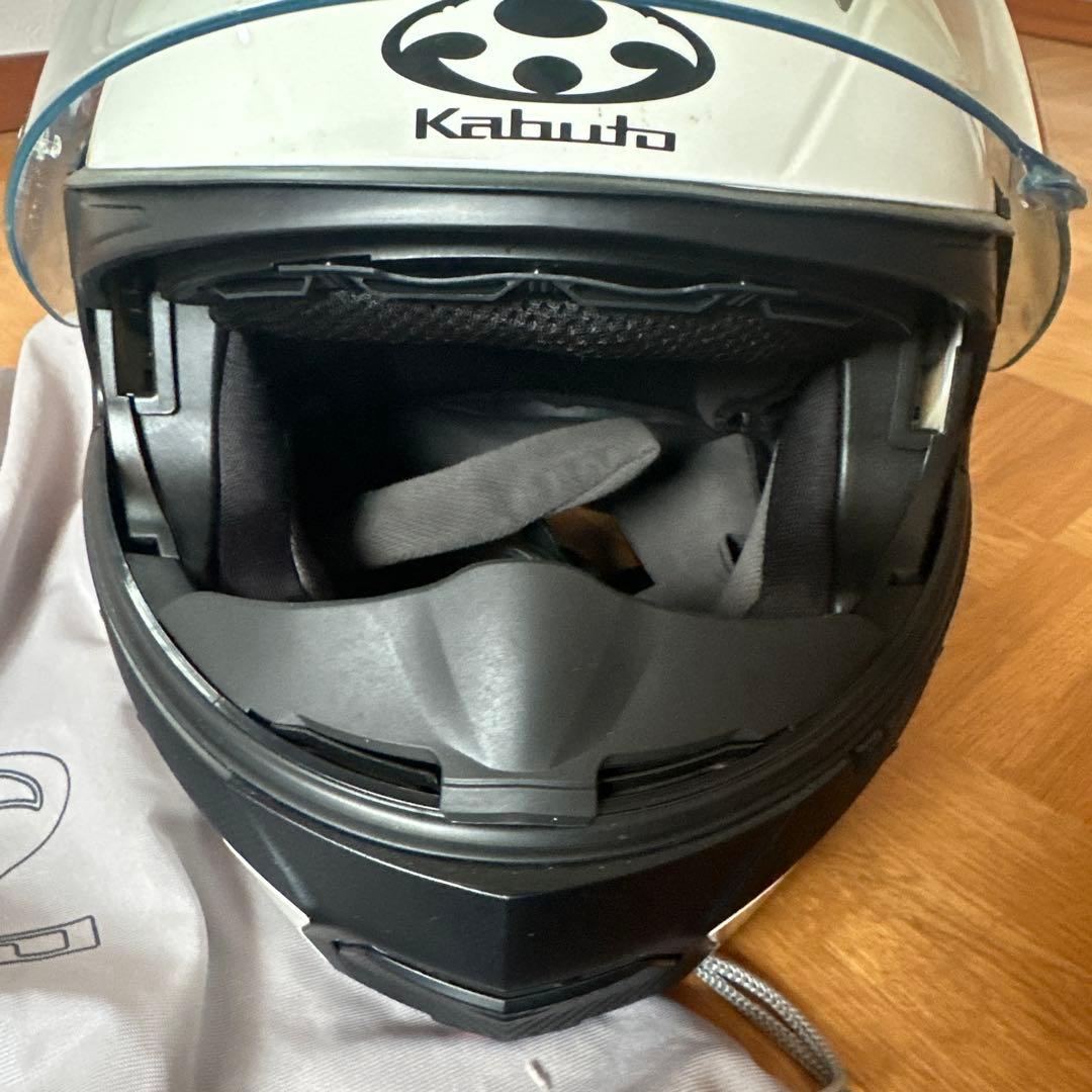 Kabuto RYUKI XL ホワイトメタリック フルフェイスヘルメット
