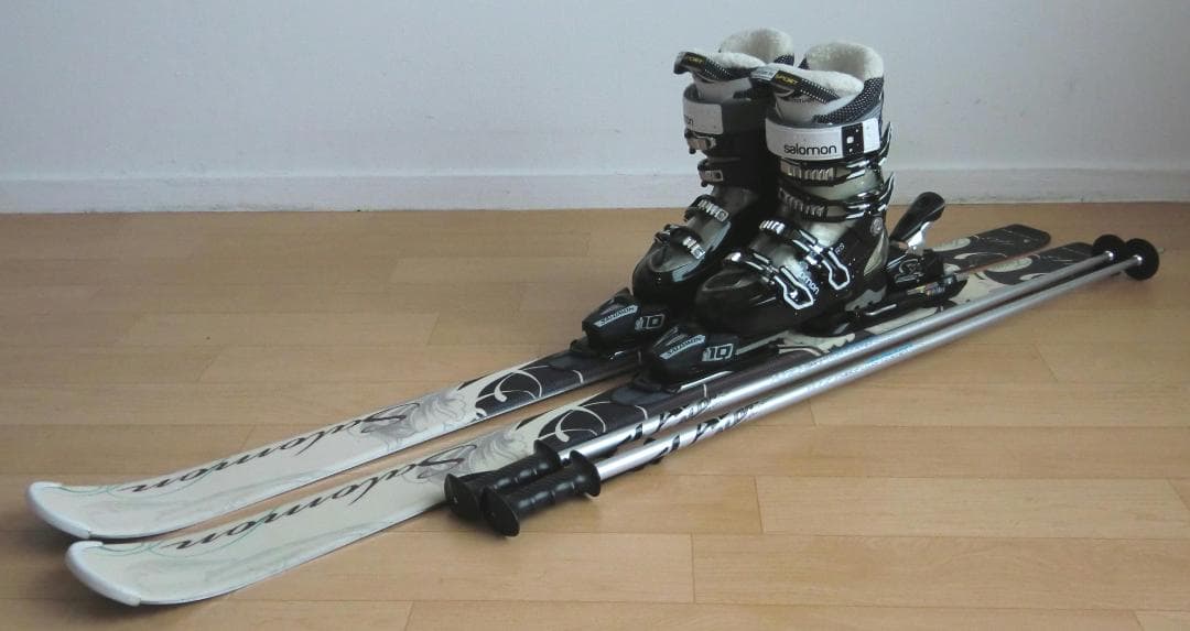 ■■11月限定■送料無料■サロモン■女性用スキー4点セット■145/24.5■■