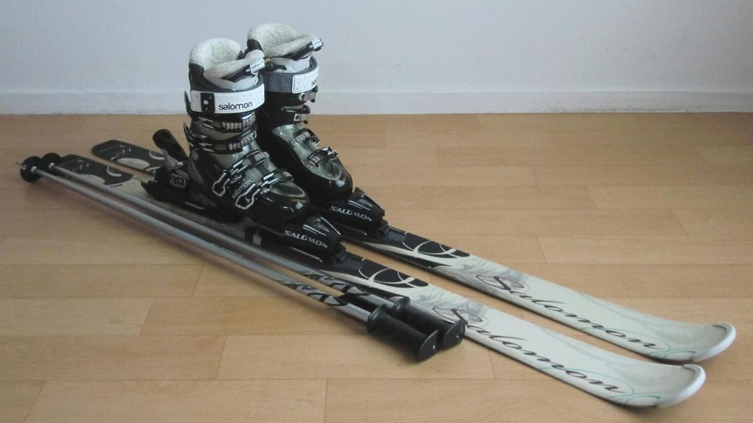 ■■11月限定■送料無料■サロモン■女性用スキー4点セット■145/24.5■■